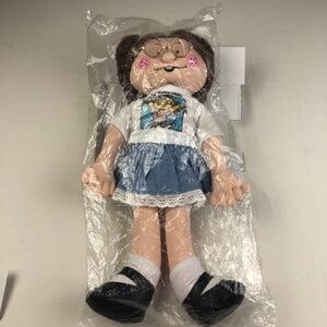 Vintage 1985 Effanbee Margaret Plush Doll Woman President 16” NEW in Plastic